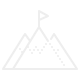 Icono de una montaña con una bandera en la cima.